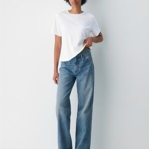 Aritzia Denim Forum The Farrah Hi-Rise Wide Jean